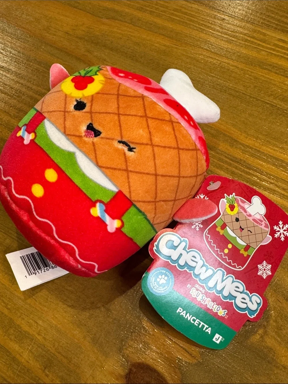 ChewMees by Squishmallows - Festive Holiday Plush Dog Toys - set of 4